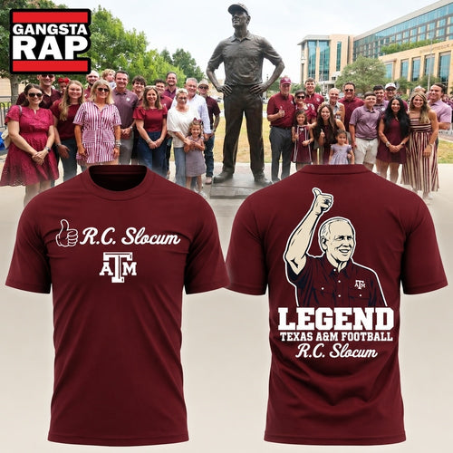 Texas A&M Aggies Honoring Coach R.C. Slocum 2026 Red T Shirt
