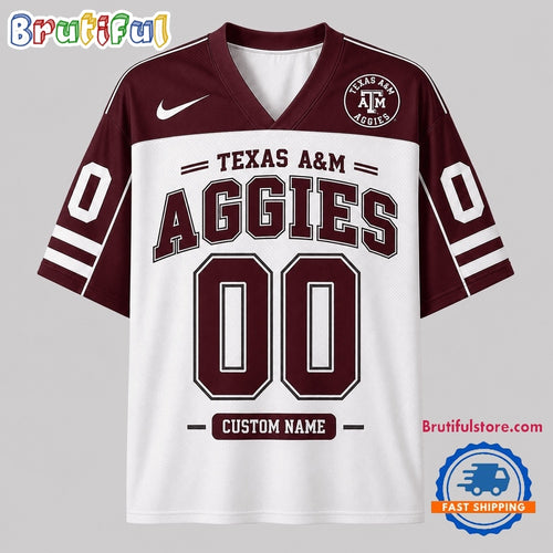 Texas A&M Aggies NCAA College Team Pride Personalized Football jersey