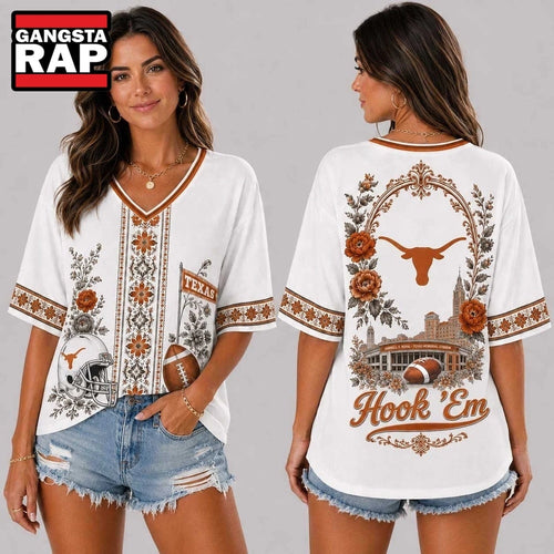 Texas Longhorns NCAA Collegiate Pride Collection V Neck T Shirt
