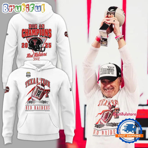 Texas Tech Red Raiders Football 2025 Big 12 Champions Hoodie Shirt