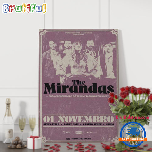 The Mirandas Club Floresta Tucumán Argentina Nov 1 2024 Tour Poster Canvas Art