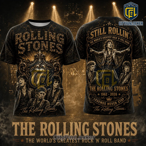 The Rolling Stones 1962-2026 Gold Anniversary T-Shirt