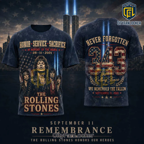 The Rolling Stones 9/11 Remembrance Tribute T-Shirt