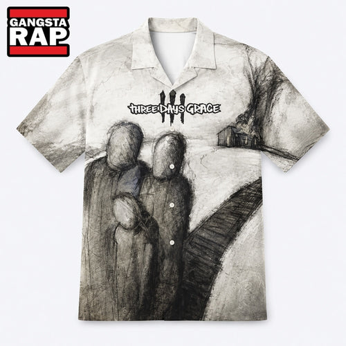 Three Days Grace Three Days Grace Album Cover Summer Hawaiian Shirt, Music Hawaiian Shirt