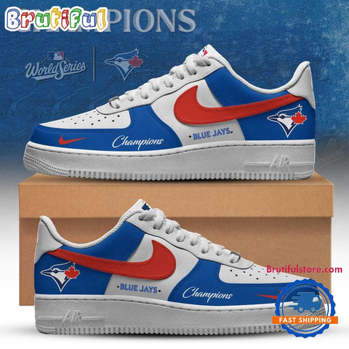 Toronto Blue Jays World Series Champions 2025 Limited Air Force 1 Sneaker Shoes