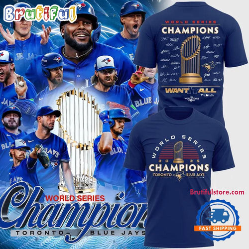 Toronto Blue Jays World Series Champions 2025 New Design Blue T Shirt