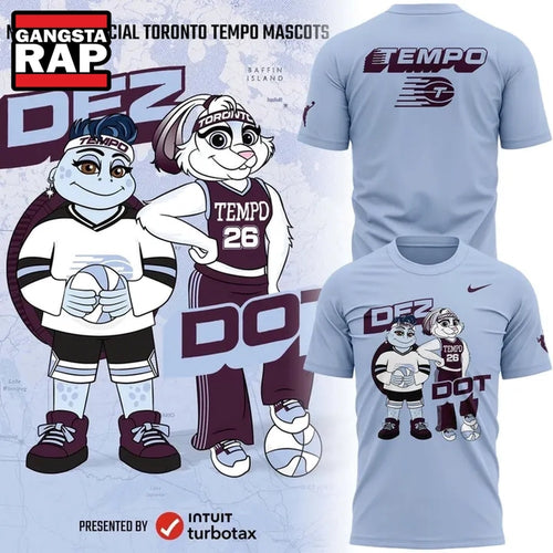 Toronto Tempo Mascots Dez & Dot Hoodie T-Shirt