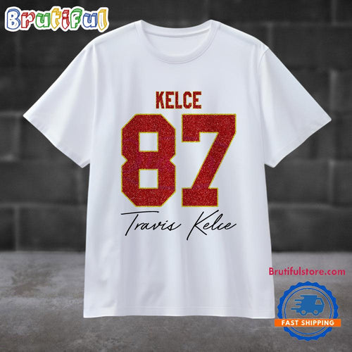 Travis Kelce 87 Wears The No 87 T Shirt