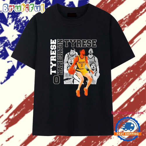 Tyrese Haliburton Vintage 90s Bootleg 2025 T Shirt
