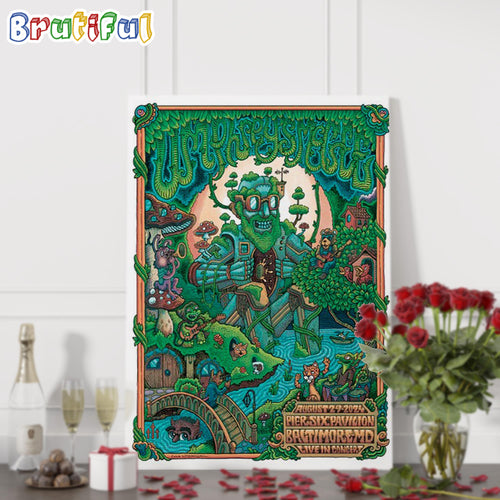Umphrey’s McGee August 29 2024 Pier Six Pavilion Baltimore MD Concert Wall Art Poster Canvas