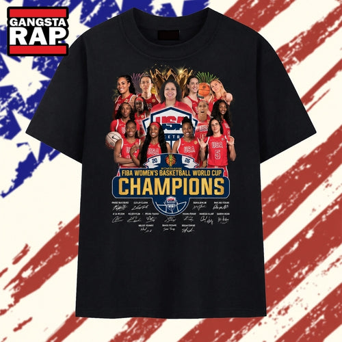 USA Basketball FIBA Women’s World Cup Champions Signatures T Shirt