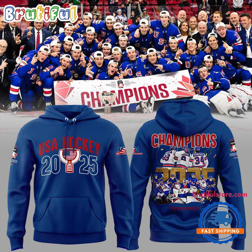 USA Hockey IIHF World Junior Champions 2025 New Hoodie T-Shirt