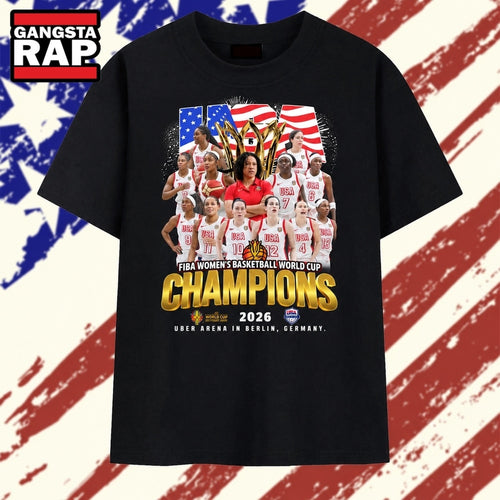 USA Women’s Basketball 2026 FIBA World Cup Champions Berlin T Shirt