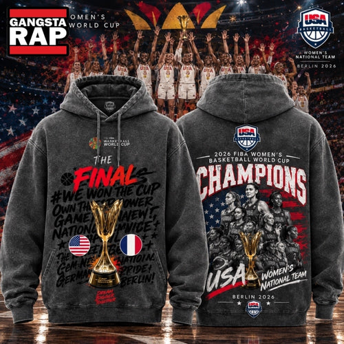 USA Women’s Basketball 2026 FIBA World Cup Champions Limited Edition Hoodie T-Shirt