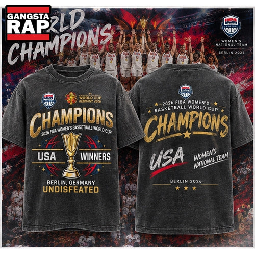 USA Women’s Basketball 2026 FIBA World Cup Champions Special New T Shirt