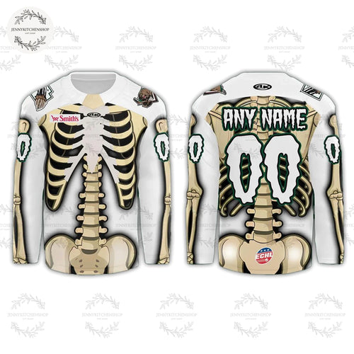 Utah Grizzlies Skeleton Jersey 2025 Limited Hockey Jersey