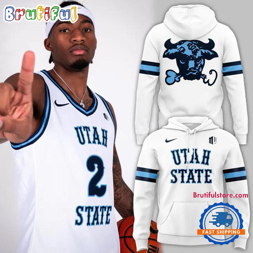 Utah State Aggies Special Throwback 80’s Uniform Hoodie T-Shirt