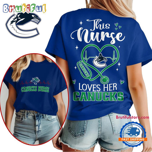 Vancouver Canucks NHL Nurse Appreciation Month Unisex All Over Print T Shirt