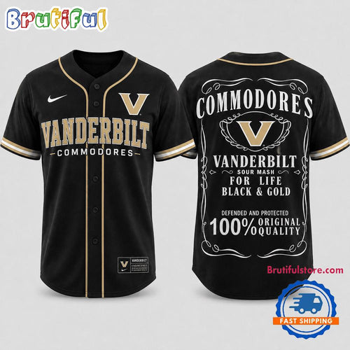 Vanderbilt Commodores 2026 NCAA For Life Fan Pride Baseball Jersey Shirt