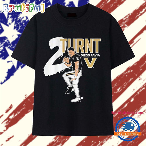 Vanderbilt Commodores Diego Pavia 2 Turnt T Shirt