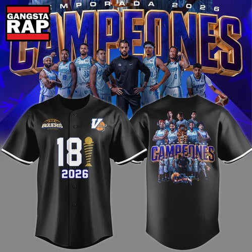Vaqueros de Bayamon 2026 BSN Champions Team Graphic Design Baseball Jersey
