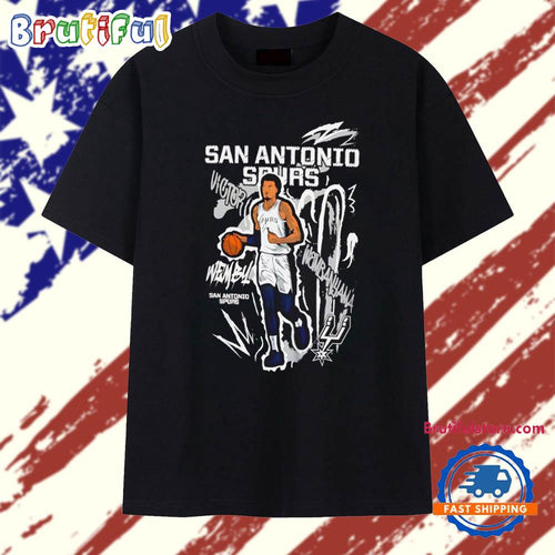 Victor Wembanyama San Antonio Spurs Chalked Up Player graphic T Shirt