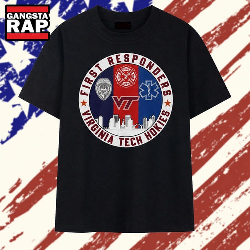 Virginia Tech Hokies First Responders Tribute T Shirt