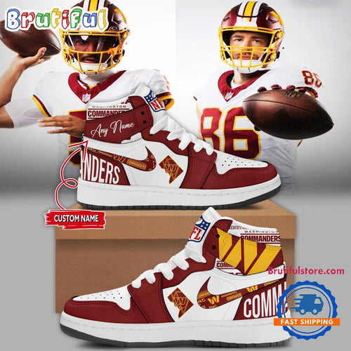 Washington Commanders Super Bowl Era Air Jordan1 Hightop Shoes