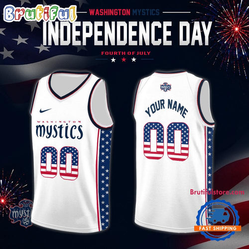 Washington Mystics 2026 WNBA x Independence Day Jersey Limited Edition White Basketball Jersey