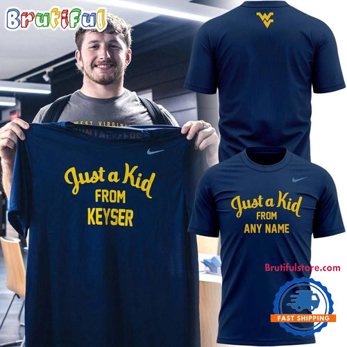 West Virginia Mountaineers Football Just A Kid From 3D Shirt