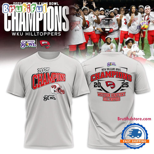 Western Kentucky Hilltoppers 2025 New Orleans Bowl Champions T Shirt