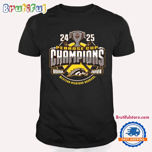 Western Michigan Broncos 2025 Penrose Cup Champions T Shirt
