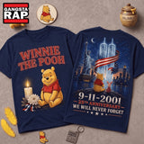 Winnie The Pooh 911 Memorial 25th Anniversary 3D Shirt