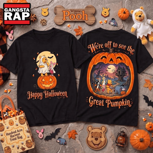 Winnie The Pooh Halloween Night Great Pumpkin T Shirt