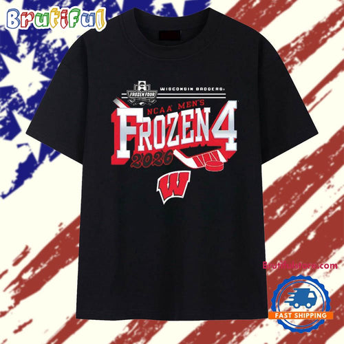 Wisconsin Badgers 2026 Men’s Ice Hockey Frozen Four T Shirt