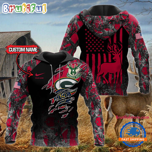 Wisconsin Sports Hunting Style Hoodie, Sweatshirt, TShirt