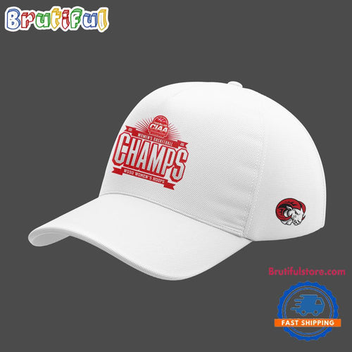WSSU Women’s Hoops 2026 Basketball Champions Limited Edition White Cap