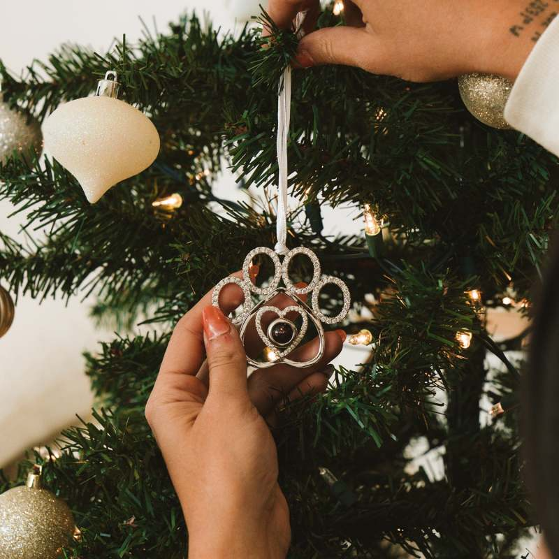 Custom Photo Star Projection Ornament - Personalized Christmas Decoration Gifts