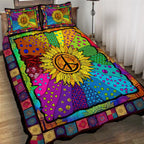 Hippie Quilt Bedding Set - Free Mind Quilted Bedding