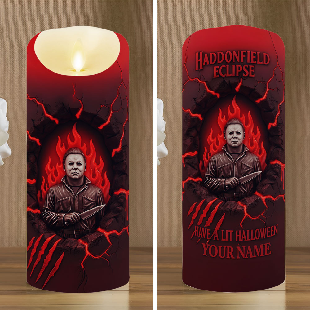 Personalized Michael Myers Led Candle – TMTHU1180
