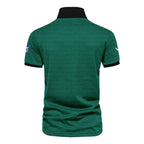 Golf Pattern Cup White Mix Green Masters Tournament Callaway Vneck Polo Shirt Style Classic Polo Shirt For Men