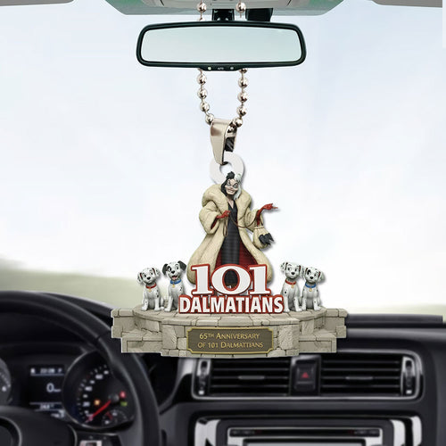101 Dalmatians 65th Anniversary Custom shape 1-sided Acrylic Car Ornament – TMTHU3129