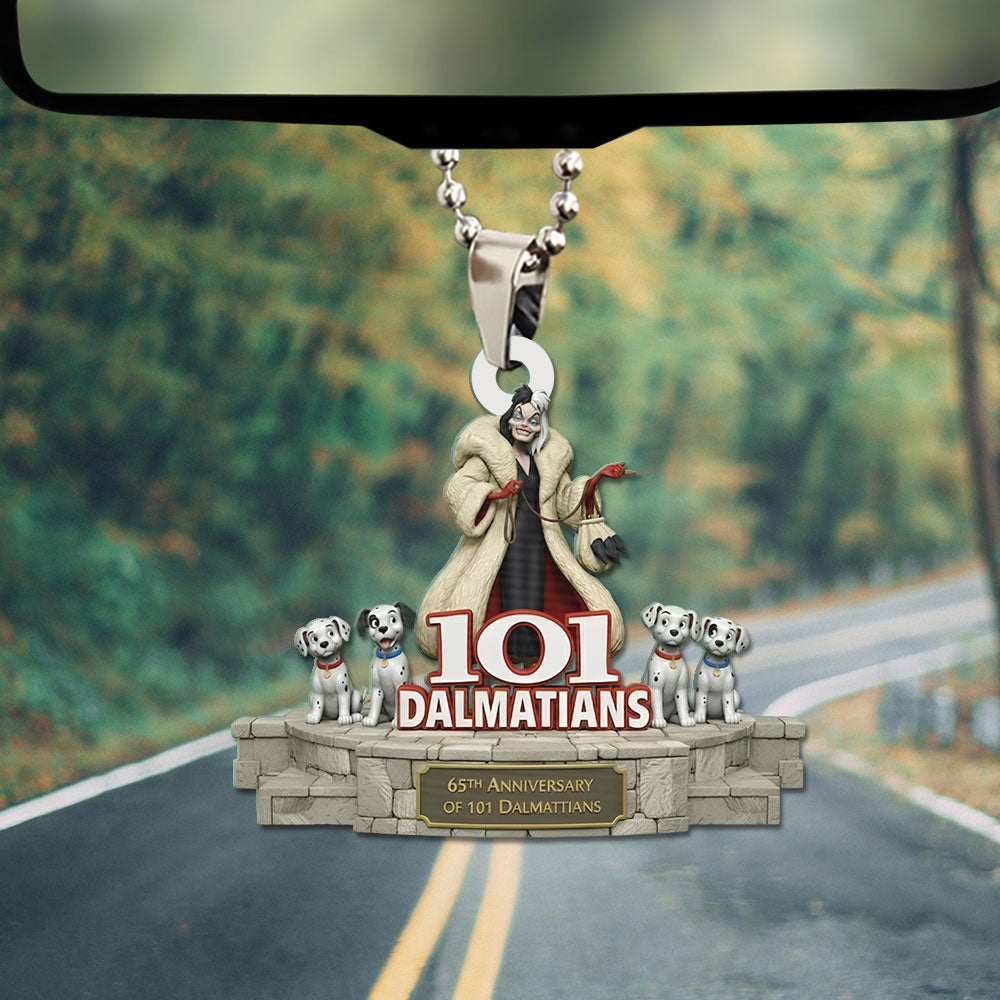 101 Dalmatians 65th Anniversary Custom shape 1-sided Acrylic Car Ornament – TMTHU3129