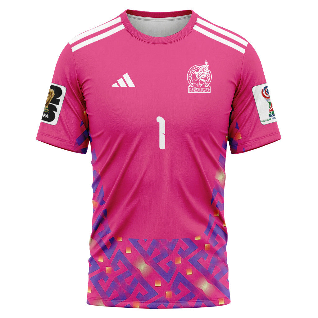 Malag?n 1 AOP T-Shirt 2026 World Cup Mexico Home Goalkeeper