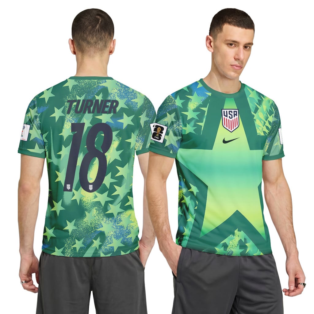 Turner 18 USA 2026 World Cup Home Goalkeeper AOP T-Shirt