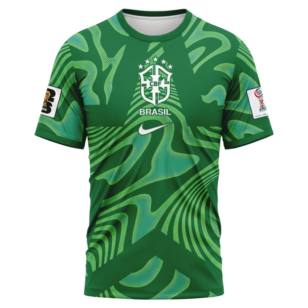 Alisson 1 Brazil 2026 World Cup Home Goalkeeper AOP T-Shirt