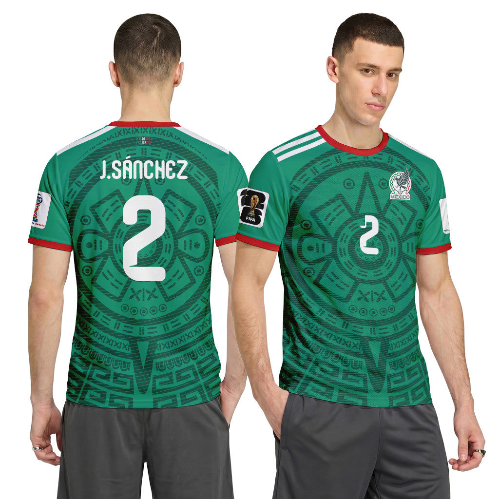 Jorge S?nchez 2 AOP T-Shirt 2026 World Cup Mexico Home