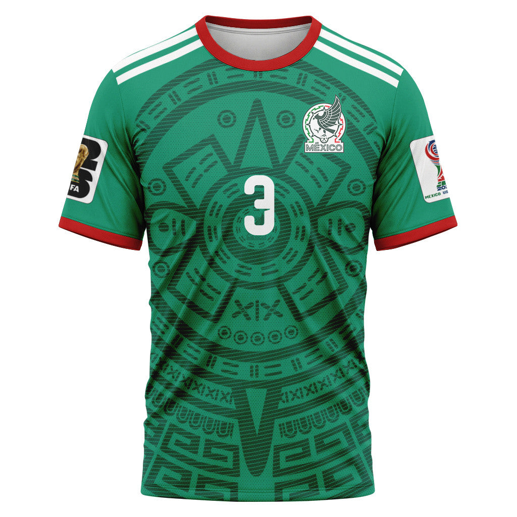 C?sar Montes 3 AOP T-Shirt 2026 World Cup Mexico Home