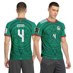 Edson ?lvarez 4 AOP T-Shirt 2026 World Cup Mexico Home