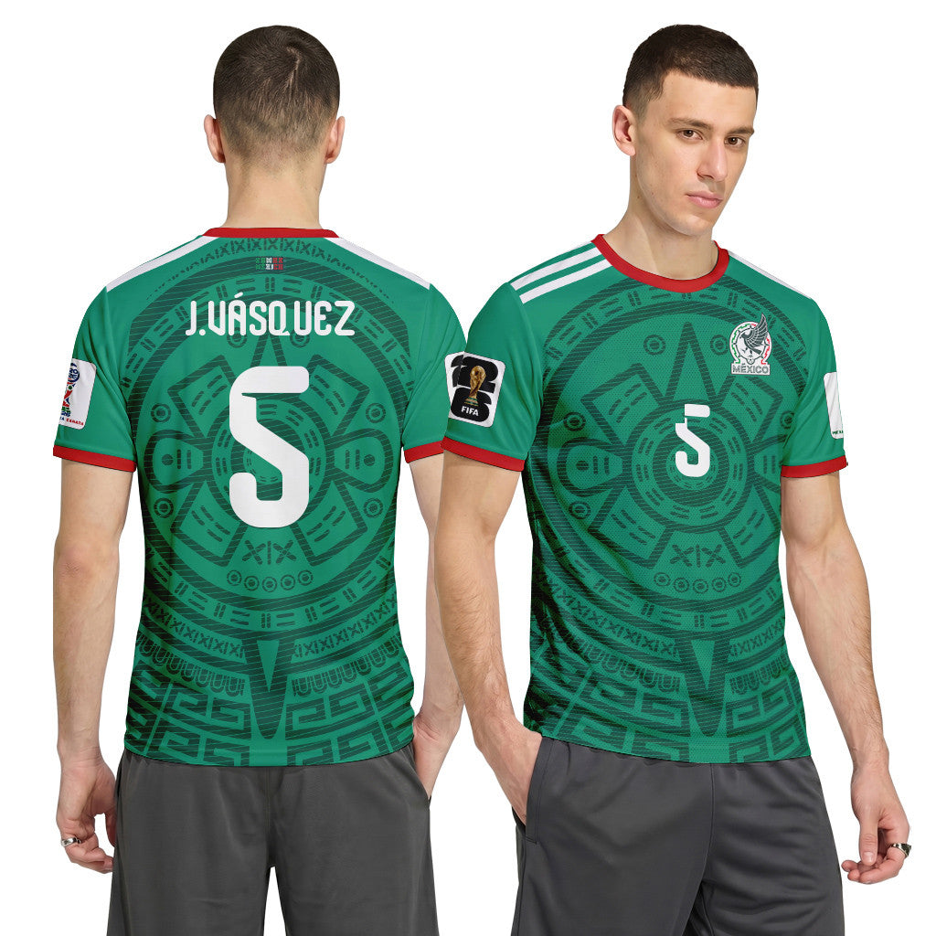 Johan V?squez 5 AOP T-Shirt 2026 World Cup Mexico Home